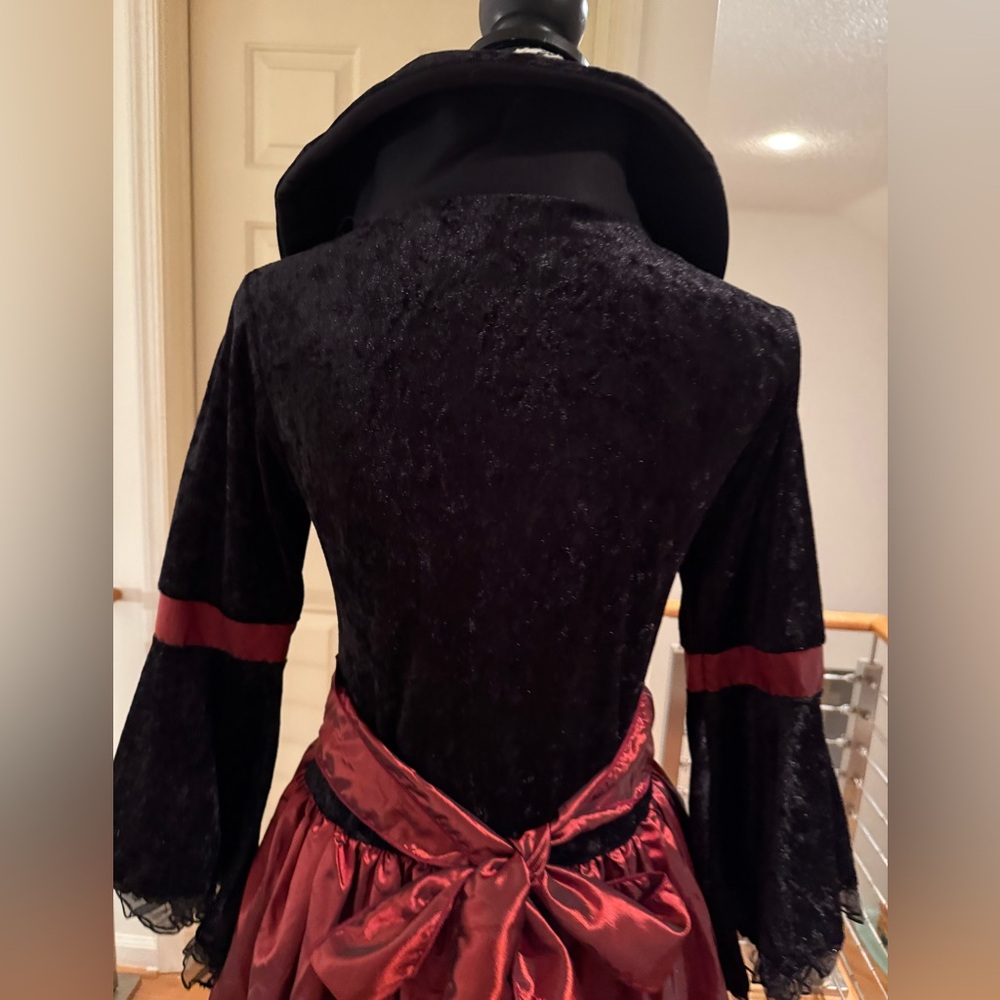 Vampire Queen M Halloween Dress Costume Black and Red Gown - Picture 8 of 13